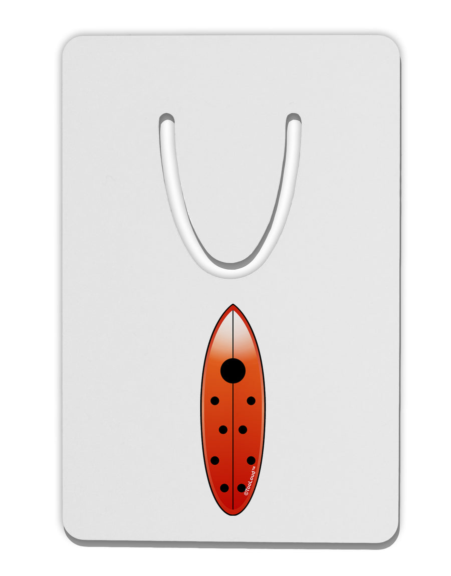 Ladybug Surfboard Aluminum Paper Clip Bookmark by TooLoud-Bookmark-TooLoud-White-Davson Sales