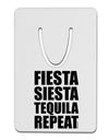 Fiesta Siesta Tequila Repeat Aluminum Paper Clip Bookmark by TooLoud-Bookmark-TooLoud-White-Davson Sales