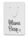 Mama Bear with Heart - Mom Design Aluminum Paper Clip Bookmark by TooLoud-Bookmark-TooLoud-White-Davson Sales