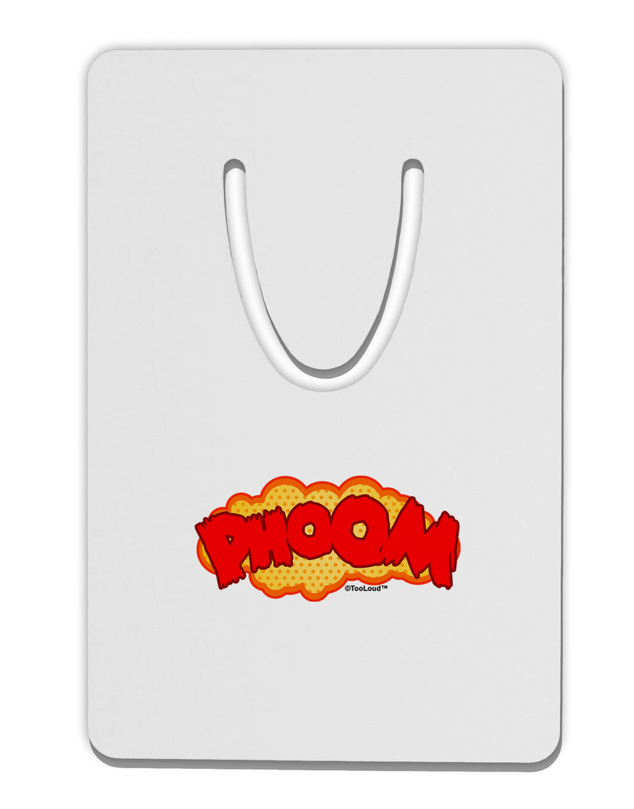 Onomatopoeia PHOOM Aluminum Paper Clip Bookmark-Bookmark-TooLoud-White-Davson Sales