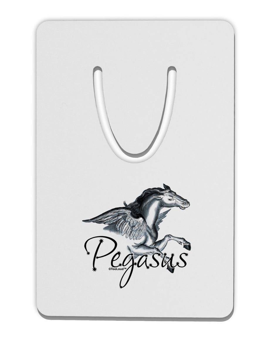 Pegasus Color Illustration Aluminum Paper Clip Bookmark-Bookmark-TooLoud-White-Davson Sales