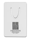 Freedom Flag BnW Aluminum Paper Clip Bookmark-Bookmark-TooLoud-White-Davson Sales