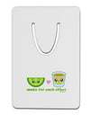 Cute Tequila Shot and Lime - Made For Each Other Aluminum Paper Clip Bookmark by TooLoud-Bookmark-TooLoud-White-Davson Sales