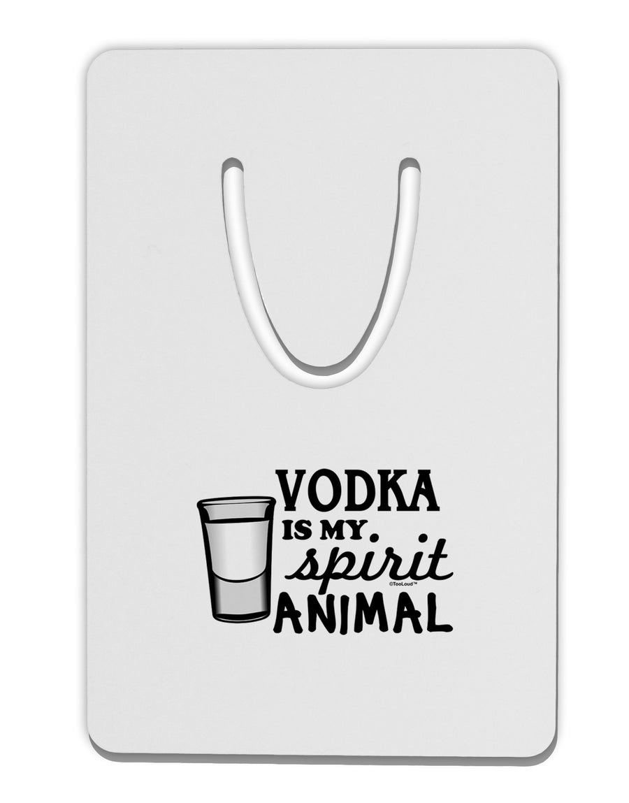 Vodka Is My Spirit Animal Aluminum Paper Clip Bookmark-Bookmark-TooLoud-White-Davson Sales