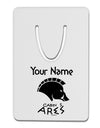 Personalized Cabin 5 Ares Aluminum Paper Clip Bookmark by TooLoud-Bookmark-TooLoud-White-Davson Sales