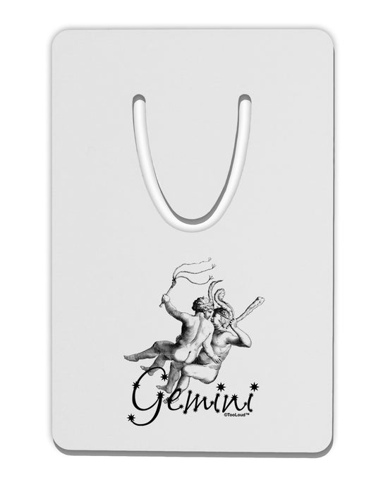 Gemini Illustration Aluminum Paper Clip Bookmark-Bookmark-TooLoud-White-Davson Sales