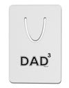 Dad Cubed - Dad of Three Aluminum Paper Clip Bookmark-Bookmark-TooLoud-White-Davson Sales