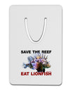 Save the Reef - Eat Lionfish Aluminum Paper Clip Bookmark-Bookmark-TooLoud-White-Davson Sales