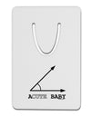 Acute Baby Aluminum Paper Clip Bookmark-Bookmark-TooLoud-White-Davson Sales