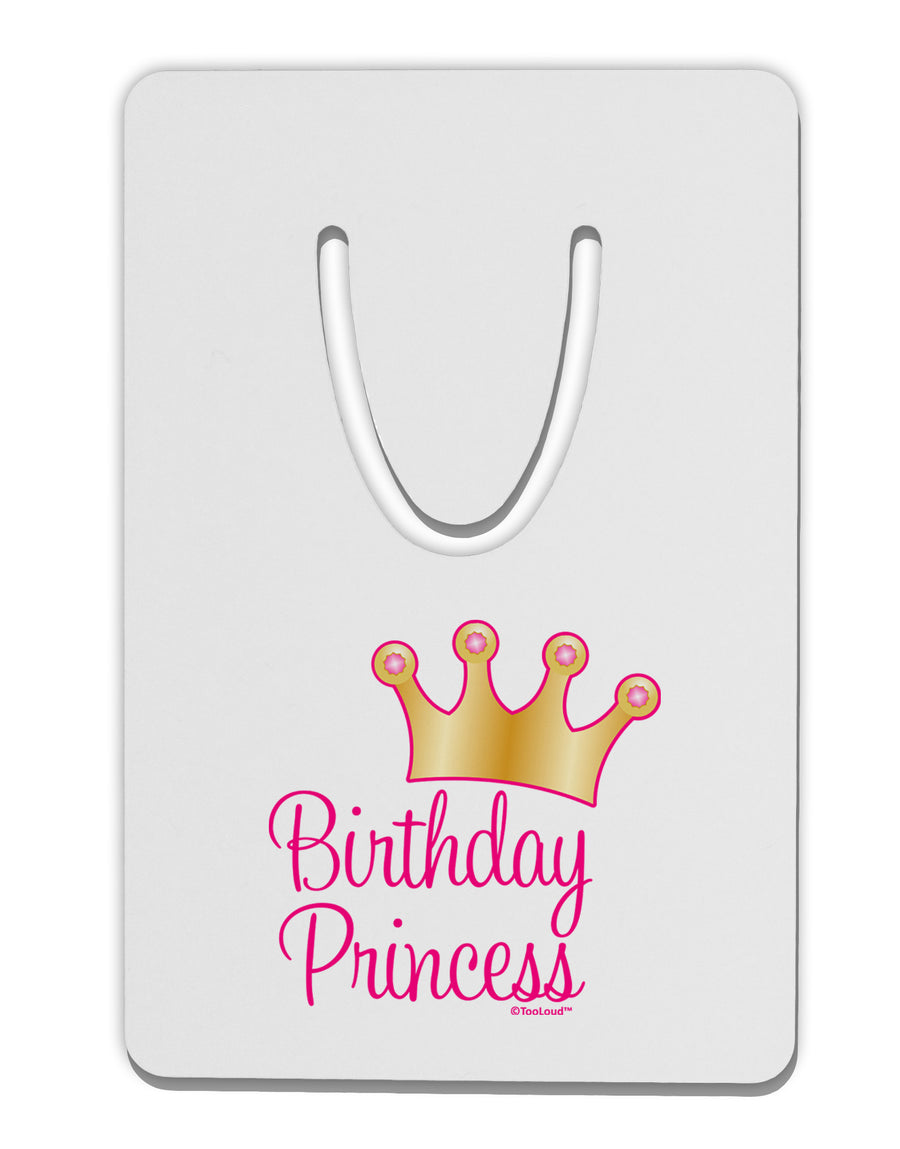 Birthday Princess - Tiara Aluminum Paper Clip Bookmark by TooLoud-Bookmark-TooLoud-White-Davson Sales