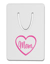 Mom Heart Design - Pink Aluminum Paper Clip Bookmark by TooLoud-Bookmark-TooLoud-White-Davson Sales