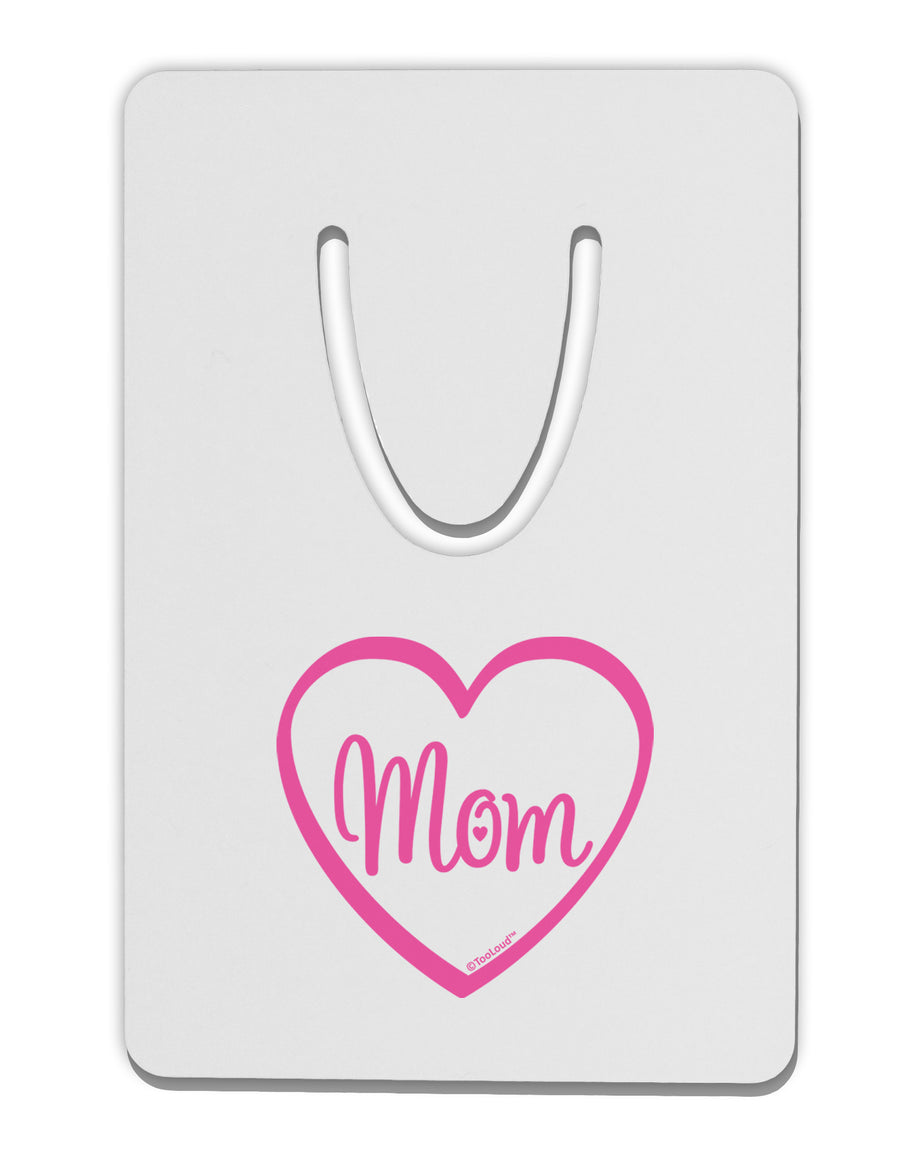 Mom Heart Design - Pink Aluminum Paper Clip Bookmark by TooLoud-Bookmark-TooLoud-White-Davson Sales