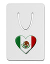 Mexican Flag Heart - Beveled Aluminum Paper Clip Bookmark by TooLoud-Bookmark-TooLoud-White-Davson Sales