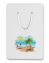 Fun Summer Beach Scene Aluminum Paper Clip Bookmark by TooLoud-Bookmark-TooLoud-White-Davson Sales