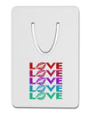 Colorful Love Kisses Aluminum Paper Clip Bookmark-Bookmark-TooLoud-White-Davson Sales