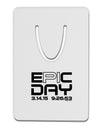 Epic Pi Day Text Design Aluminum Paper Clip Bookmark by TooLoud-Bookmark-TooLoud-White-Davson Sales