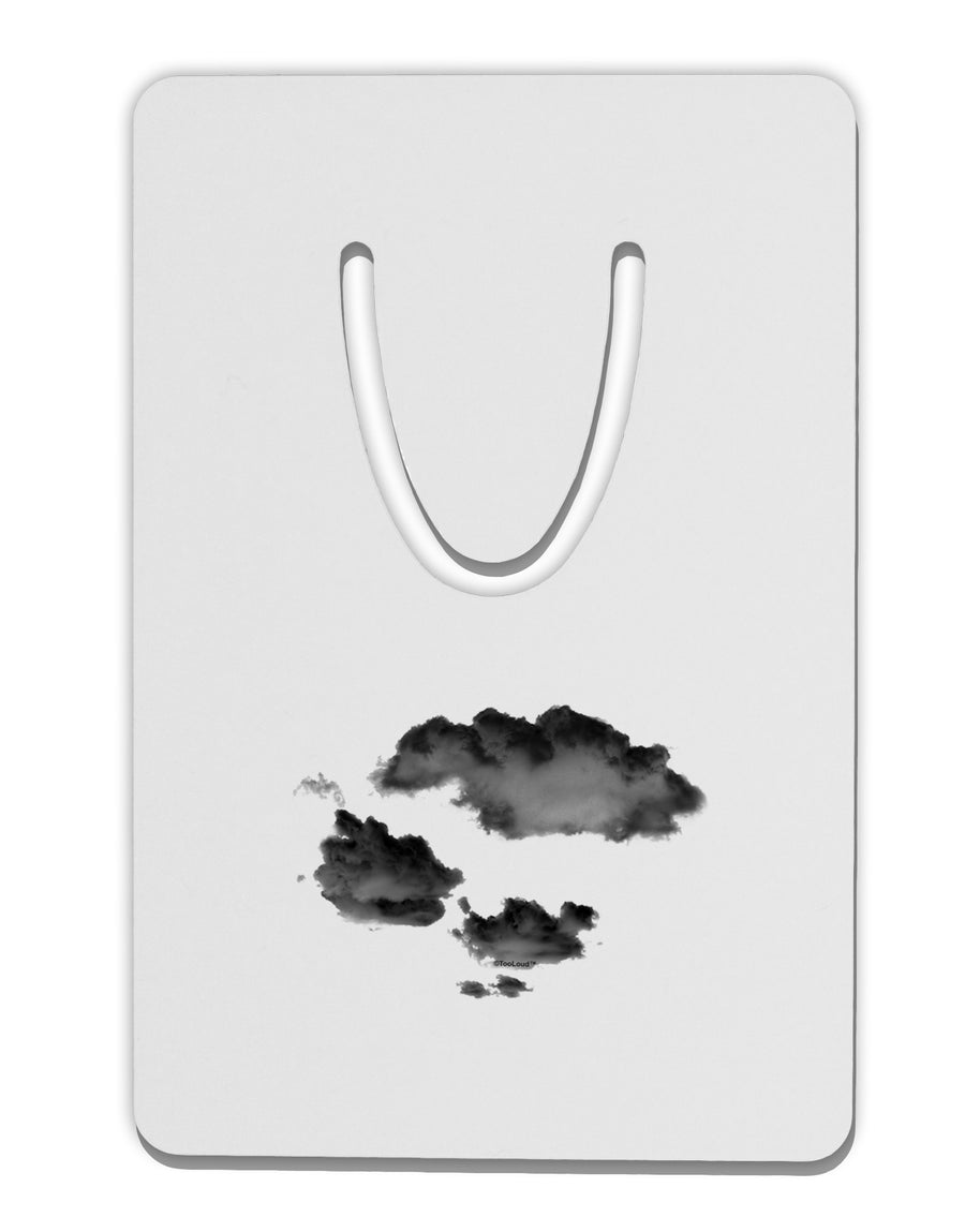 Inverted Puffy Clouds Aluminum Paper Clip Bookmark-Bookmark-TooLoud-White-Davson Sales