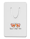 Rescue Adopt Love Aluminum Paper Clip Bookmark-Bookmark-TooLoud-White-Davson Sales