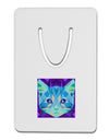 Geometric Kitty Inverted Aluminum Paper Clip Bookmark-Bookmark-TooLoud-White-Davson Sales