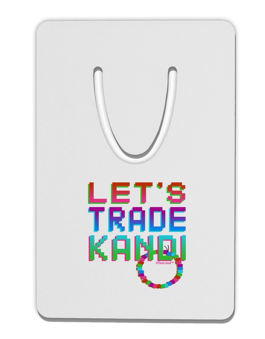 Let's Trade Kandi Aluminum Paper Clip Bookmark-Bookmark-TooLoud-White-Davson Sales