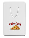 TooLoud True Love - Pizza Aluminum Paper Clip Bookmark-Bookmark-TooLoud-White-Davson Sales