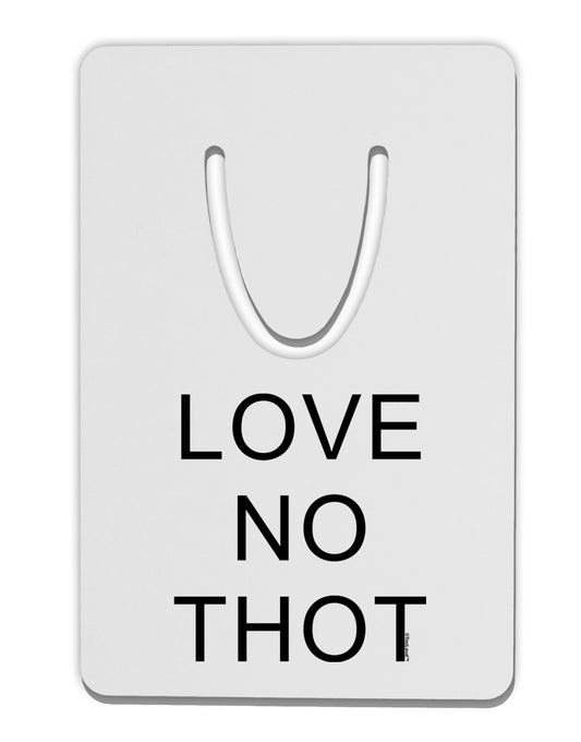 Love No Thot Aluminum Paper Clip Bookmark by TooLoud-Bookmark-TooLoud-White-Davson Sales