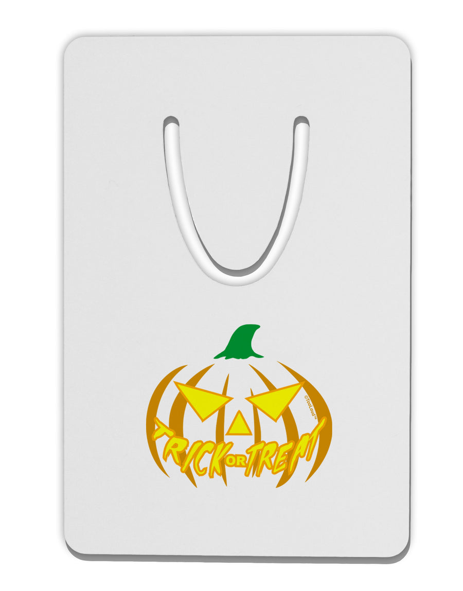 Trick or Treat Jack Yellow Aluminum Paper Clip Bookmark-Bookmark-TooLoud-White-Davson Sales