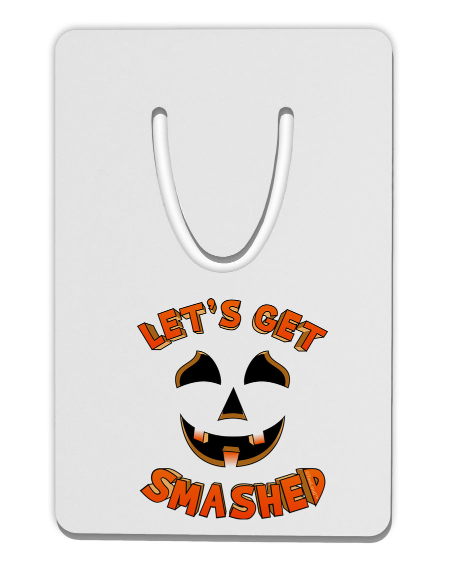 Let's Get Smashed Pumpkin Aluminum Paper Clip Bookmark by TooLoud-Bookmark-TooLoud-White-Davson Sales