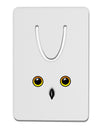 Cute Snowy Owl Face Aluminum Paper Clip Bookmark-Bookmark-TooLoud-White-Davson Sales