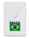 Brazil Flag Aluminum Paper Clip Bookmark-Bookmark-TooLoud-White-Davson Sales