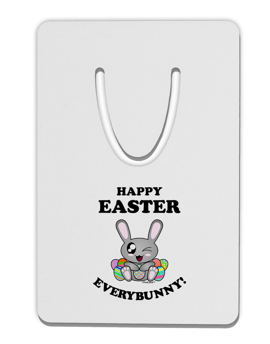 Happy Easter Everybunny Aluminum Paper Clip Bookmark-Bookmark-TooLoud-White-Davson Sales