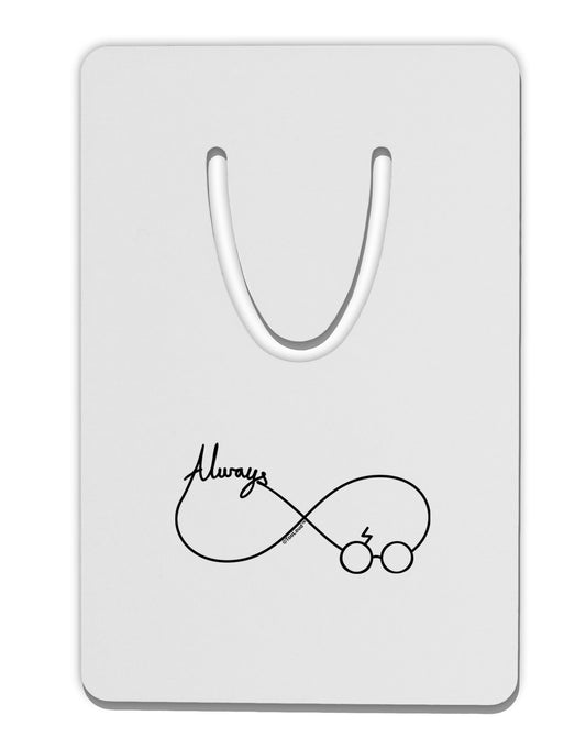 Always Infinity Symbol Aluminum Paper Clip Bookmark-Bookmark-TooLoud-White-Davson Sales