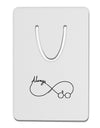 Always Infinity Symbol Aluminum Paper Clip Bookmark-Bookmark-TooLoud-White-Davson Sales