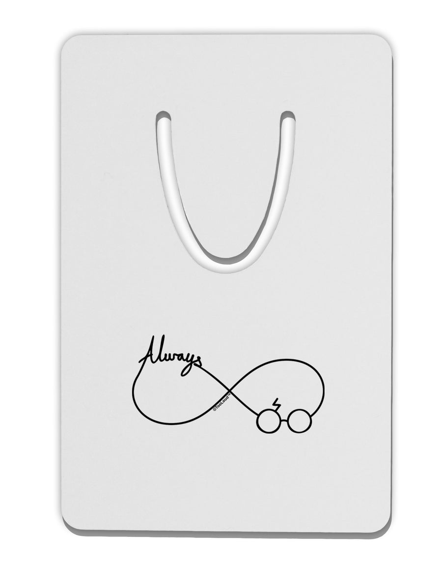 Always Infinity Symbol Aluminum Paper Clip Bookmark-Bookmark-TooLoud-White-Davson Sales