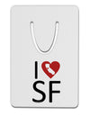 I Heart San Francisco Aluminum Paper Clip Bookmark-Bookmark-TooLoud-White-Davson Sales
