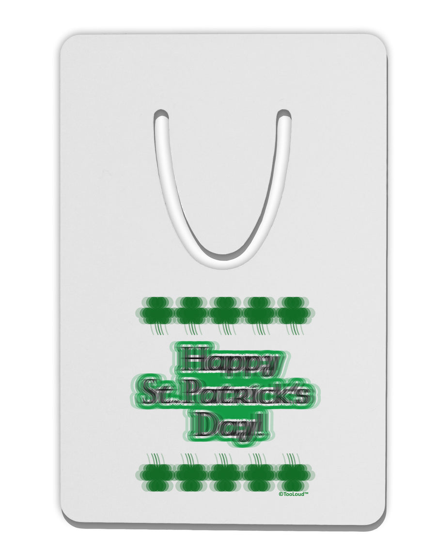 Seeing Double St. Patrick's Day Aluminum Paper Clip Bookmark-Bookmark-TooLoud-White-Davson Sales