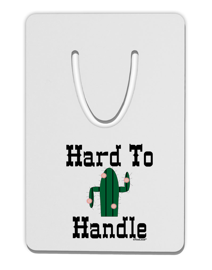 Hard To Handle Cactus Aluminum Paper Clip Bookmark by TooLoud-TooLoud-White-Davson Sales