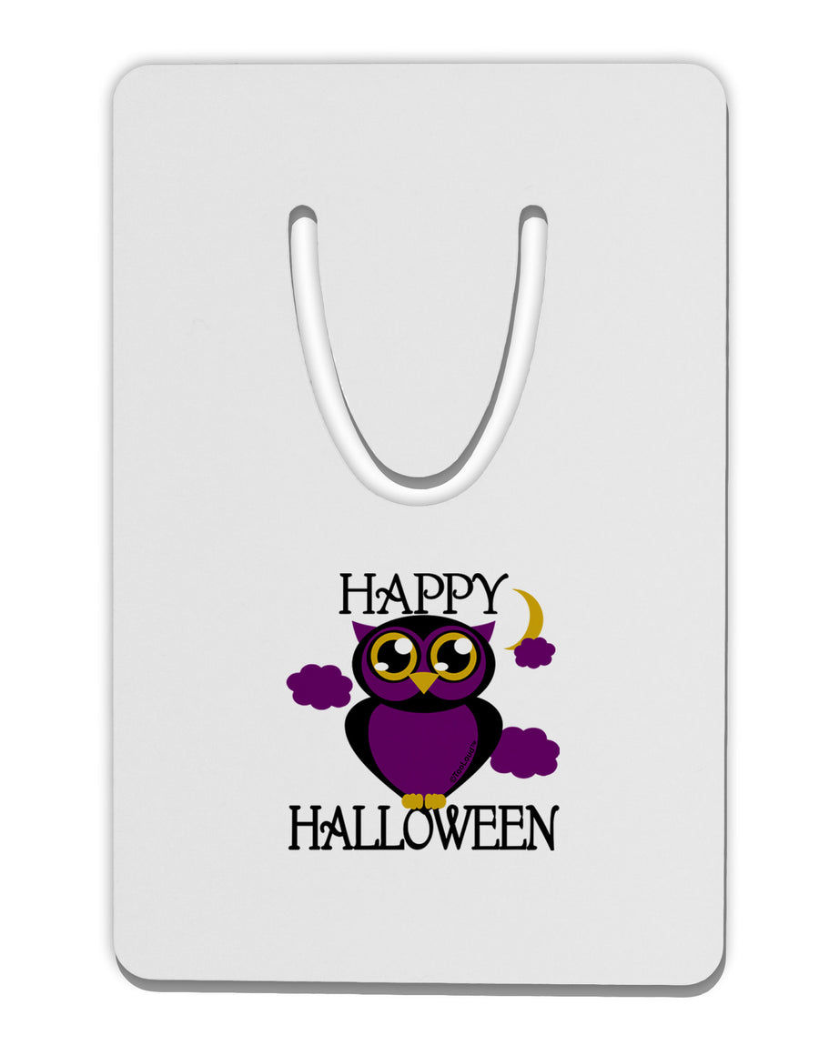 Owl Purple Text Aluminum Paper Clip Bookmark-Bookmark-TooLoud-White-Davson Sales