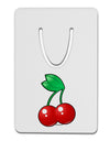 Cherries Aluminum Paper Clip Bookmark-Bookmark-TooLoud-White-Davson Sales