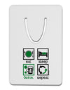 Eat Sleep Drink Green Beer Repeat Aluminum Paper Clip Bookmark-Bookmark-TooLoud-White-Davson Sales