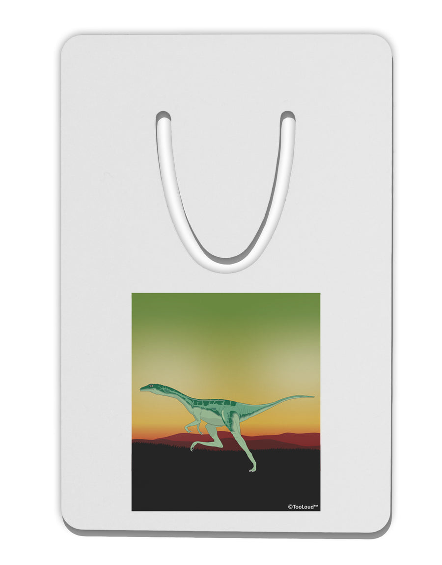 Ornithomimus Velox - Without Name Aluminum Paper Clip Bookmark by TooLoud-Bookmark-TooLoud-White-Davson Sales