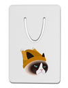 Disgruntled Cat Wearing Turkey Hat Aluminum Paper Clip Bookmark by TooLoud-Bookmark-TooLoud-White-Davson Sales