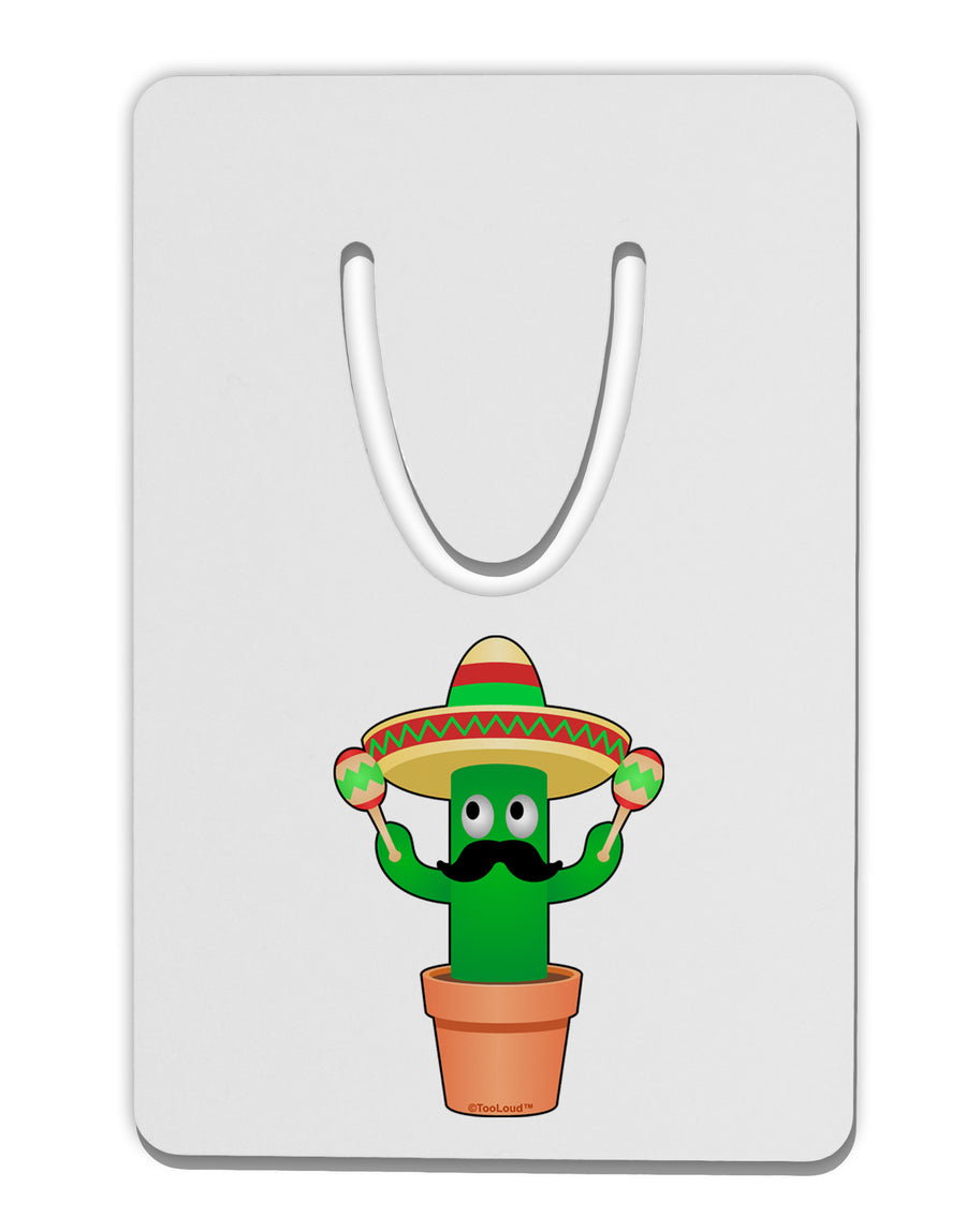 Fiesta Cactus Aluminum Paper Clip Bookmark by TooLoud-Bookmark-TooLoud-White-Davson Sales