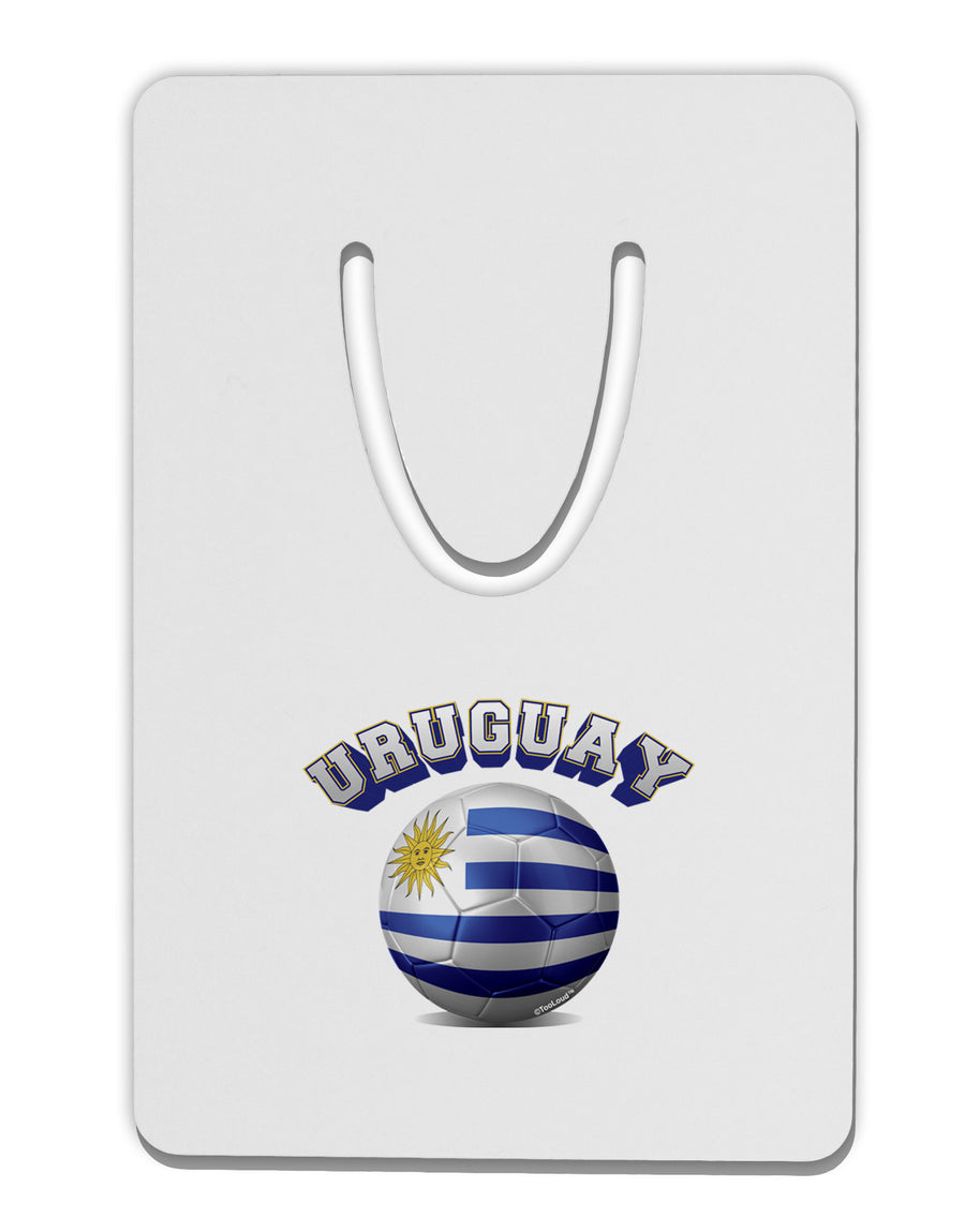 Soccer Ball Flag - Uruguay Aluminum Paper Clip Bookmark-Bookmark-TooLoud-White-Davson Sales