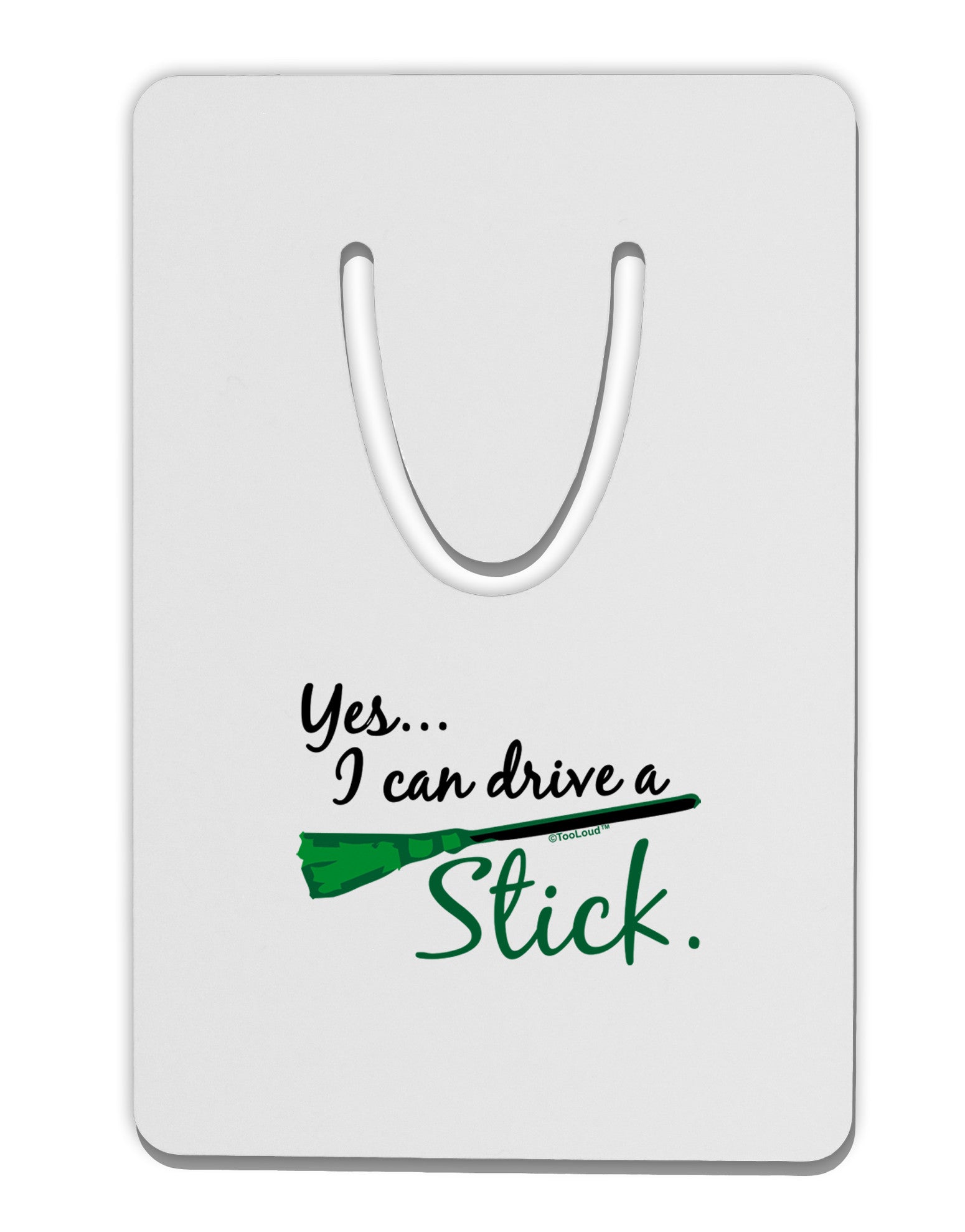 Drive Stick Green Aluminum Paper Clip Bookmark-Bookmark-TooLoud-White-Davson Sales