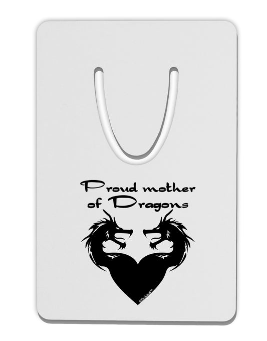 Proud Mother of Dragons Aluminum Paper Clip Bookmark by TooLoud-Bookmark-TooLoud-White-Davson Sales