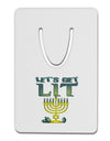 Let's Get Lit Menorah Aluminum Paper Clip Bookmark-Bookmark-TooLoud-White-Davson Sales