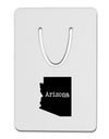Arizona - United States Shape Aluminum Paper Clip Bookmark-Bookmark-TooLoud-White-Davson Sales