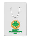 Shamrock Button - St Patrick's Day Aluminum Paper Clip Bookmark by TooLoud-Bookmark-TooLoud-White-Davson Sales