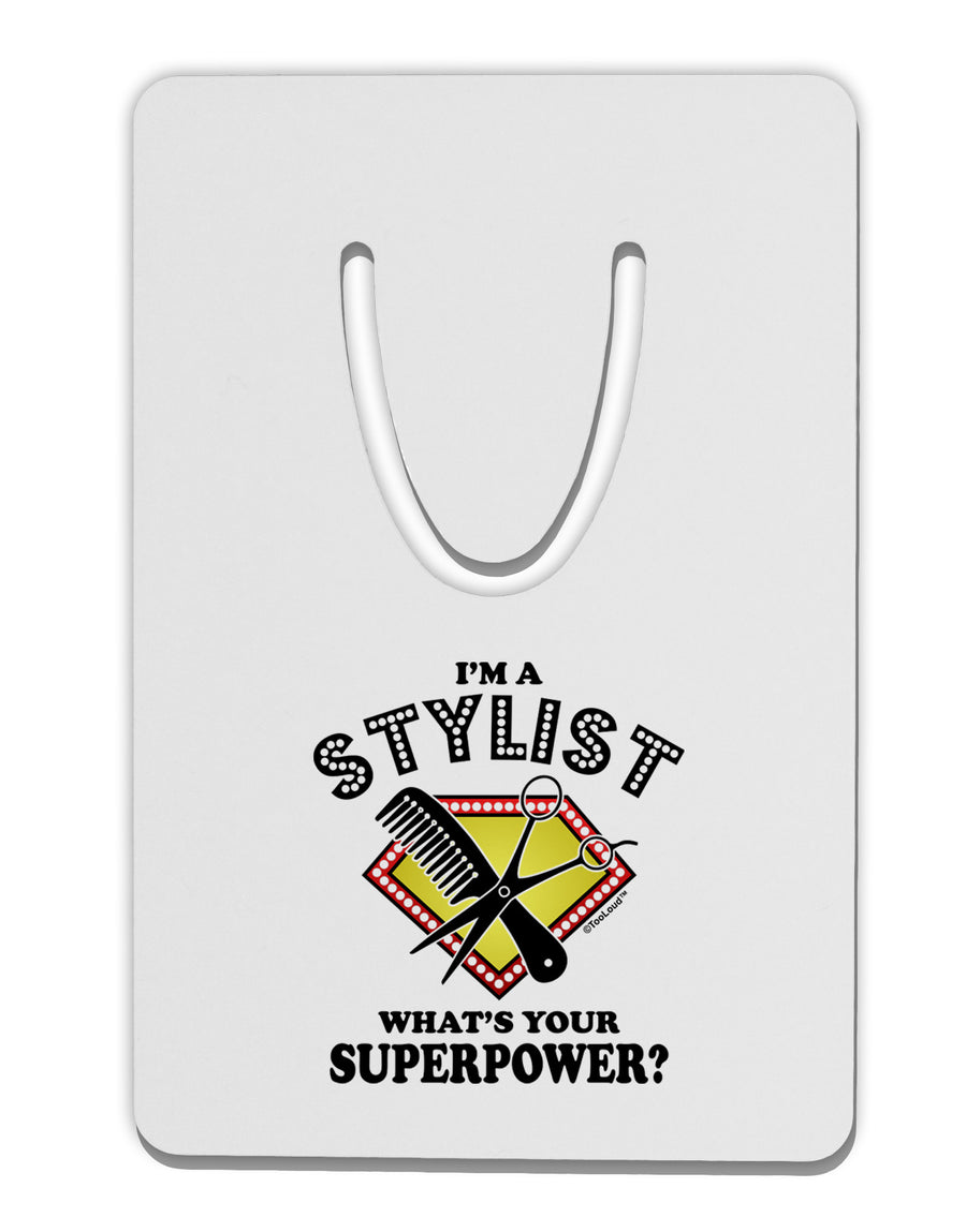 Stylist - Superpower Aluminum Paper Clip Bookmark-Bookmark-TooLoud-White-Davson Sales